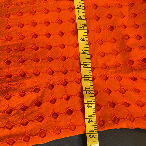 Nine West Orange Eyelet Dress, Sleeveless, Size 4 - Picture 10 of 14